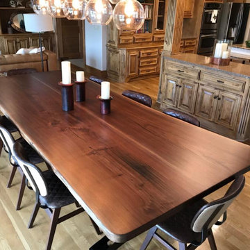 American black walnut large dining table
