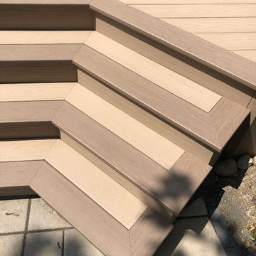 Azek deck/wrap around stairs