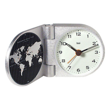 World Trotter Solid Aluminum Travel Alarm Clock Gotham