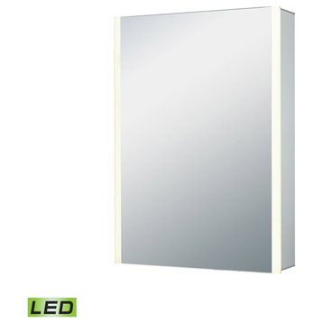 ELK Home Wall Mirror, Brushed Aluminum