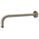 Speakman - 12" Wall-Mounted Rain Shower Arm and Flange, Brushed Nickel - Featuring a clean, minimalistic design, the Speakman S-2571-BN Wall-Mounted Rain Shower Arm and Flange is perfect for any modern bathroom. It's extended, 12-inch frame was specifically crafted to coordinate with our signature Rain Shower Heads, ensuring the best performance imaginable. The Rain Shower Arm and Flange is constructed entirely of brass to provide exceptional durability.