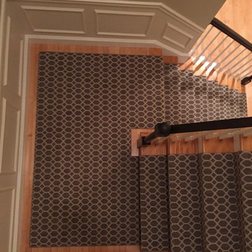 Geometric stair runner, Tuftex carpet