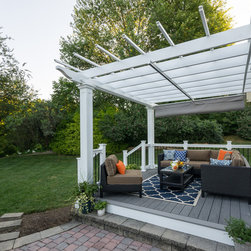 Composite Pergola with Retractable Cover - Pergolas