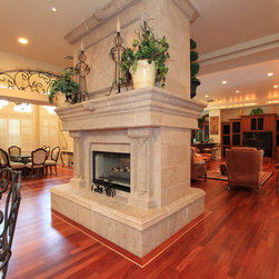 Vegas Luxury Custom Home - Indoor Fireplaces