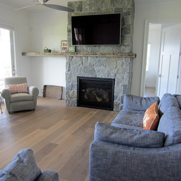 MONTAUK: WIDE PLANK ENGINEERED INSTALLED/WHITE OAK INSTALLED/FINISHED IN BEDRMS
