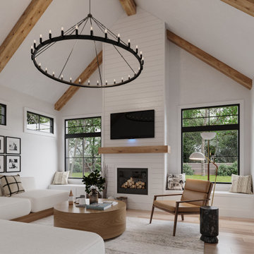 Scotch Plains Modern Farmhouse Family Room