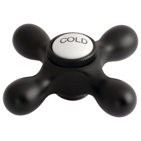 Kingston Brass KBH179AXC Cold Metal Cross Handle - Matte Black