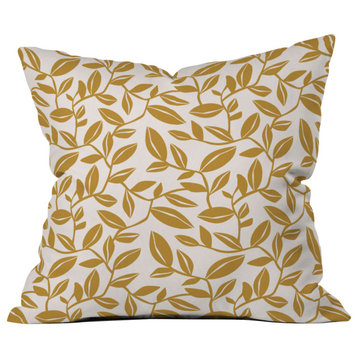 Deny Designs Heather Dutton Orchard Cream Goldenrod Outdoor Throw Pillow, 16"