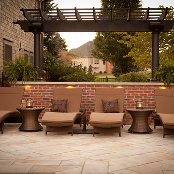 Inground Fiberglass Pool and Hardscape Project