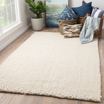 Jaipur Living Tracie Natural Solid White Area Rug, 2'x3'