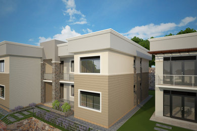 Home design - mid-century modern home design idea in Other