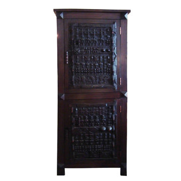 armoire avec portes ethniques d'Afrique
