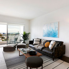leather mid century modern