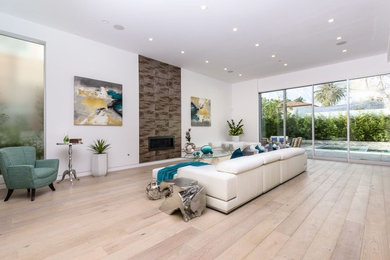 Inspiration for a modern living room remodel in Los Angeles