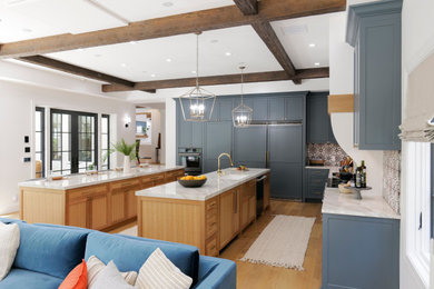 Kitchens with Faux Wood Beams