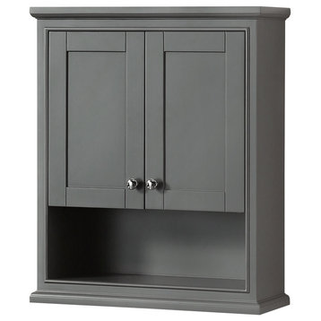 Deborah Over-the-Toilet Wall-Mounted Storage Cabinet in Dark Gray