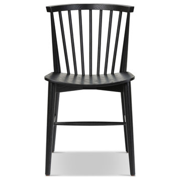 Poly and Bark Ligna Dining Chair, Black