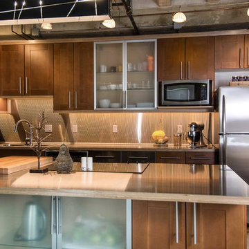 Downtown Loft Transformation Unites Industrial and Organic Elements