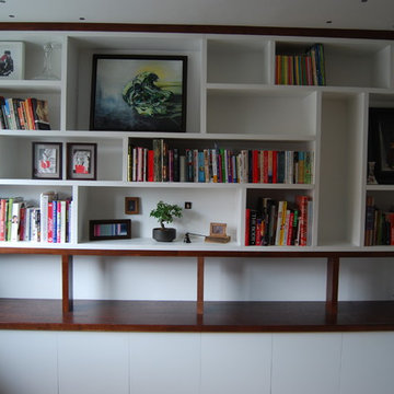 contemporary shelves and cabinets