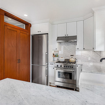 Maple Leaf full kitchen and fireplace renovation