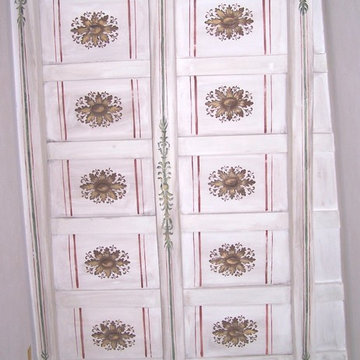 Decorazione di soffitti  e pareti del B&B "La Papessa" di Roma.