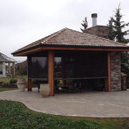 Motorized Screen Enclosure with Storm Door - Products