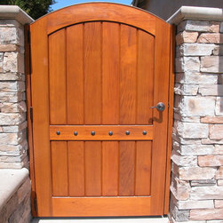 Clean and Simple Wood Gates - Home Fencing And Gates