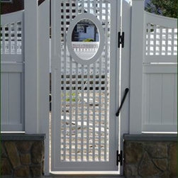 Cellular Vinyl Slim Lattice Gate - Outdoor Products