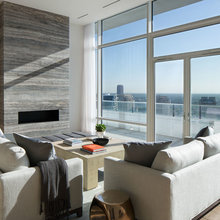 living room + couch arrangement
