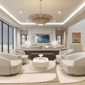 A Soft Minimalist Beachfront Interior