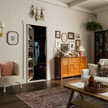 Cottage Core Livingroom with Secret Closet