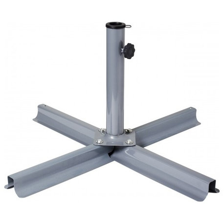 Corliving Gray Patio Umbrella Stand