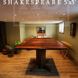 Reclaimed Wood (Sqaure) Pedestal Table - Products