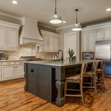 Custom home build in The Villas of Colleyville.