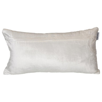 Parkland Collection Koko Transitional White Throw Pillow PILL21290P