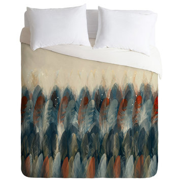 Deny Designs Brian Buckley Feather Moon Lightweight Duvet Cover