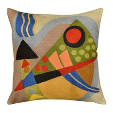 Decorative Pillows Houzz Set Of 4 Modern Geometric Cotton Linen Decorative Pillow Cover