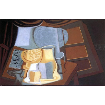 Juan Gris The Table in Front of the Window, 18"x27" Wall Decal