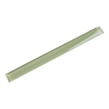 1"x11.75" Sylvan Glass Pencil Liner Tile, Green