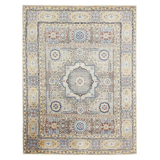 Rugs America Estelle grey Ivory 4x5 Rug at