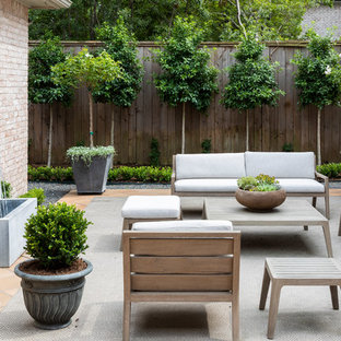 ヒューストンのトランジショナルスタイルのおしゃれなテラス・中庭 (日よけなし) の写真