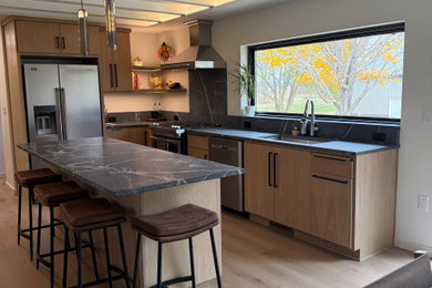 Inspiration for a scandinavian kitchen remodel in Chicago