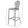 Maddox Stool, Chrome Stainless Steel