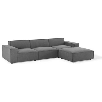 Restore 4-Piece Sectional Sofa, Charcoal