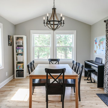 Cheat Lake: Living Room and Kitchen Renovation