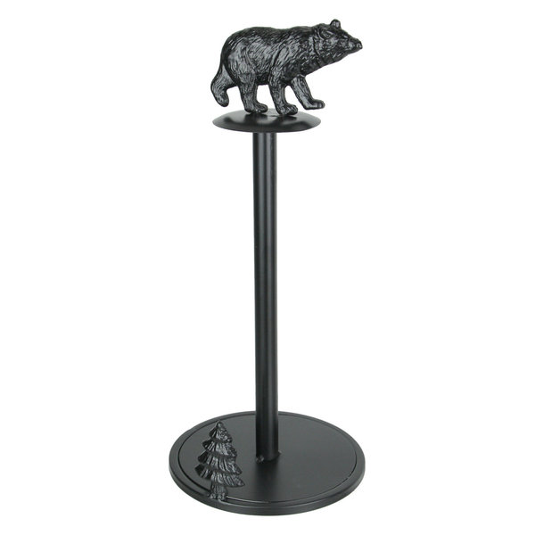 De Leon Collectionrustic Black Bear Metal Paper Towel Holder Western Kitchen Countertop Dailymail