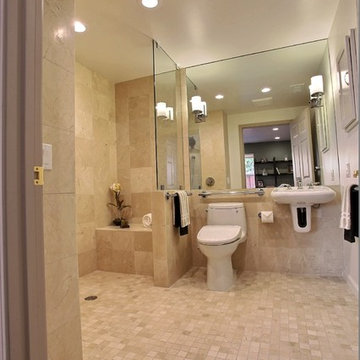 Disability use family room, bedroom and bath
