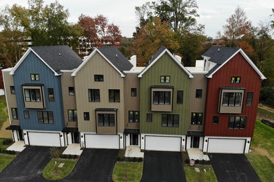 Design ideas for a transitional home design in Philadelphia.