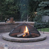 Master Flame 54" Diameter Fire Pit Screen, Hinged Round, Hybrid