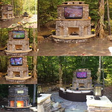 outdoor fireplace